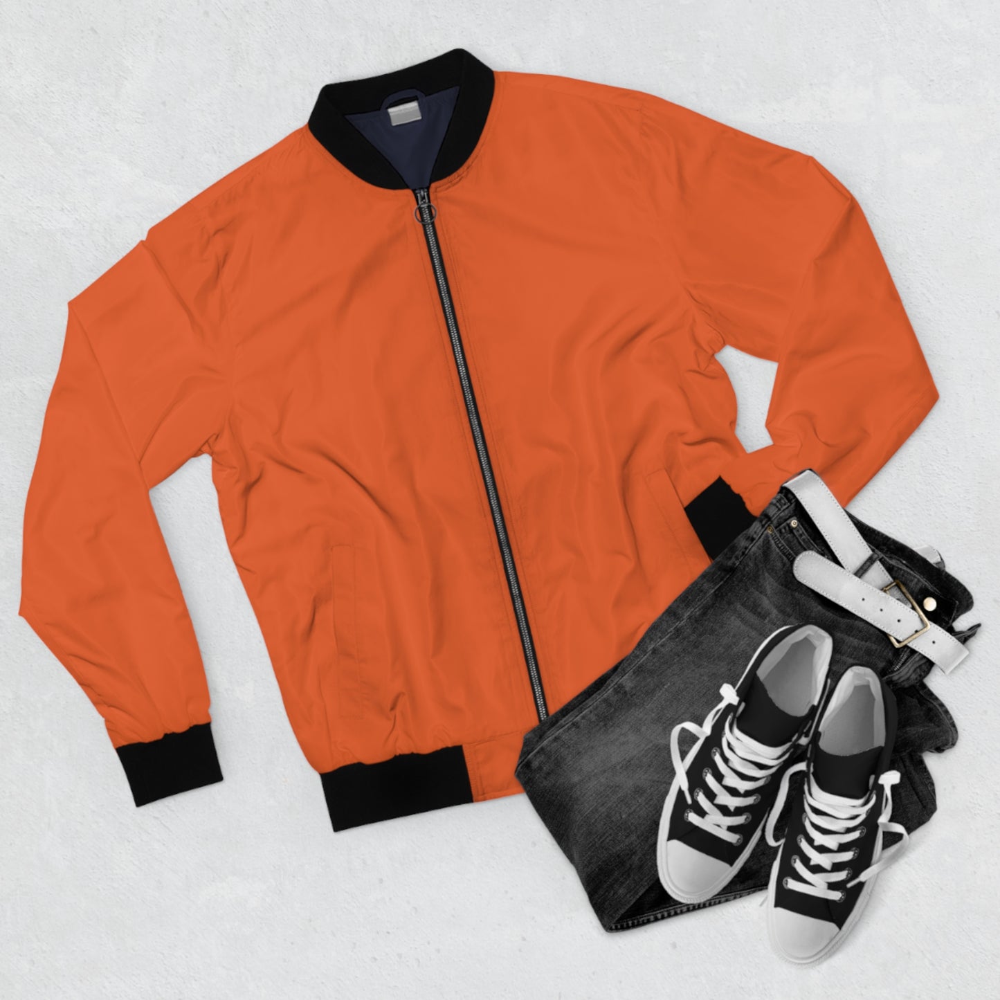 Men’s Printed Bomber Jacket – Casual Streetwear Style