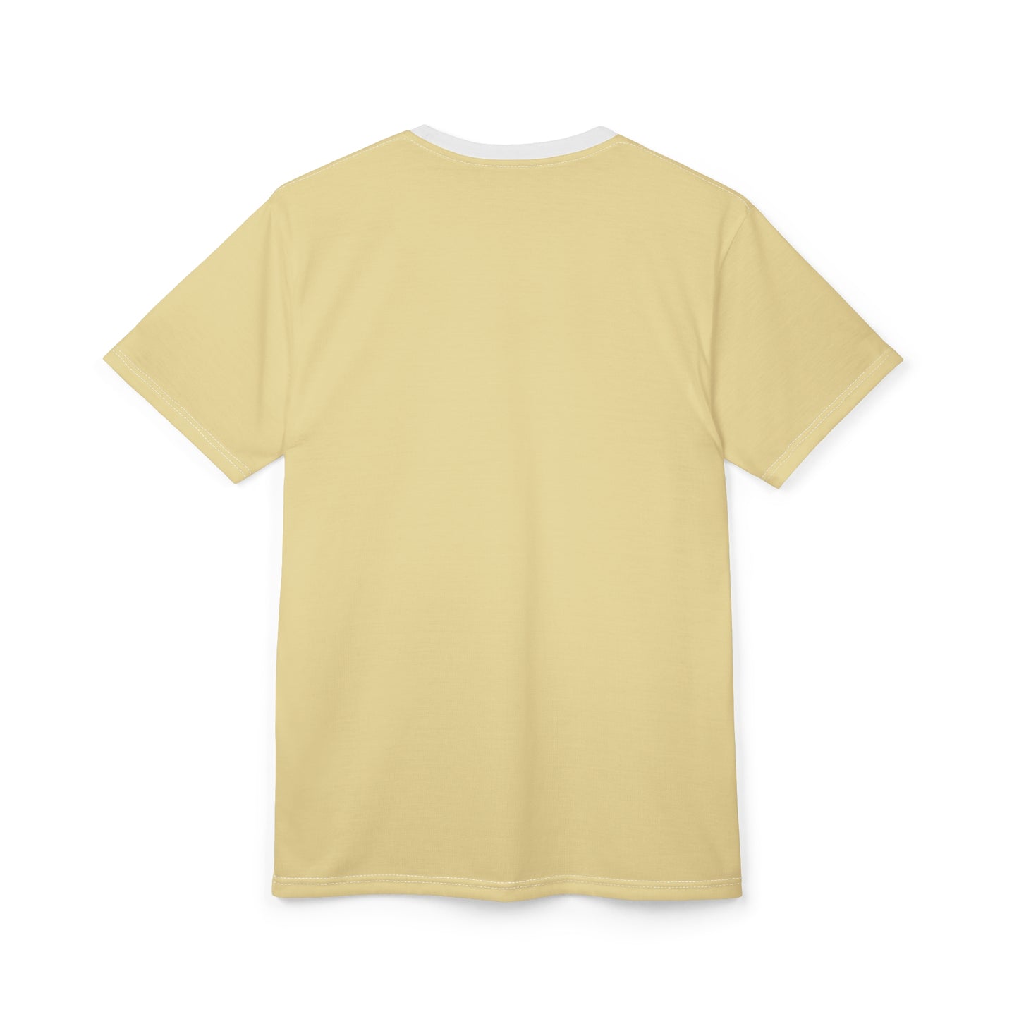 Yellow t-shirt on a white background