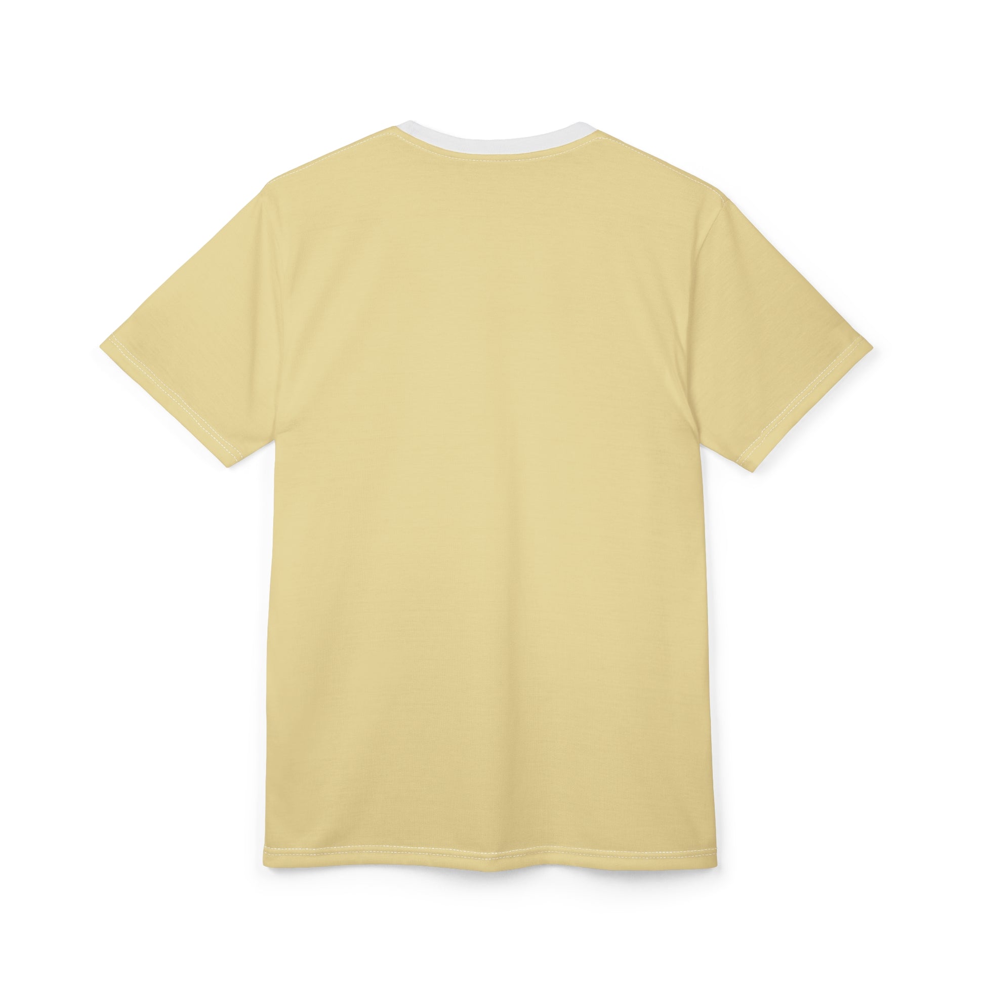 Yellow t-shirt on a white background