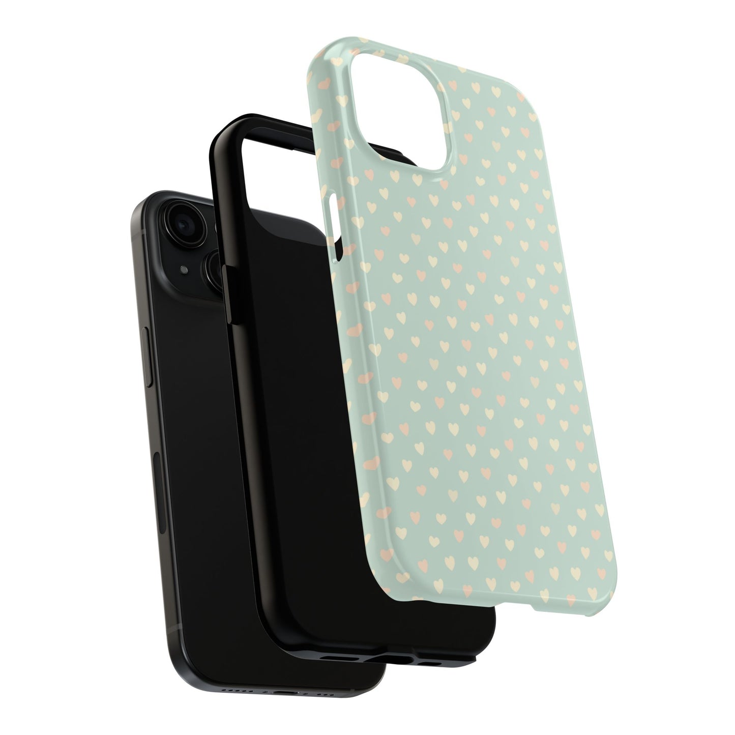 Phone Case With Heart Pattern