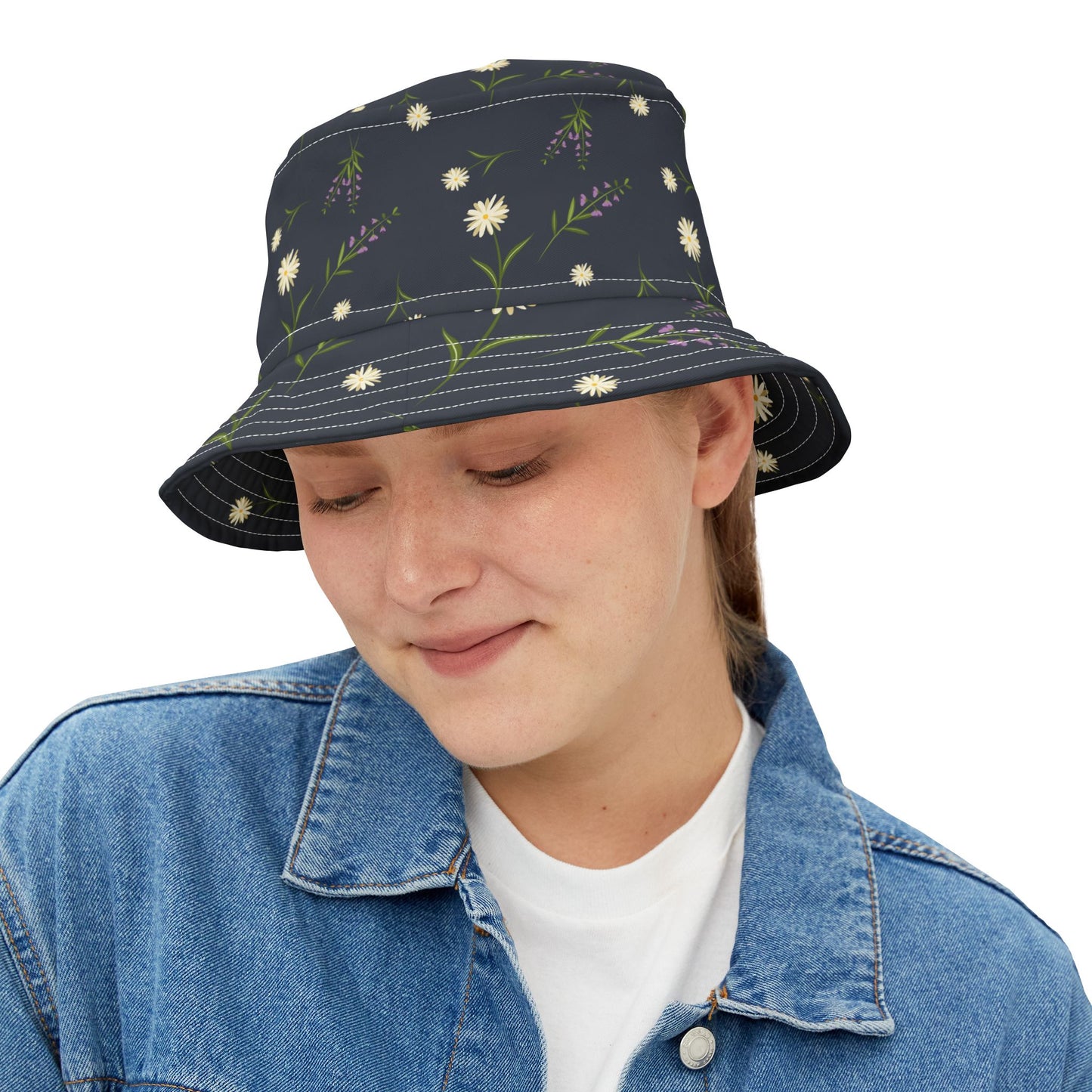 Navy Bucket Hat