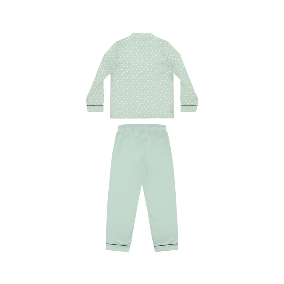 Women’s Satin Pajama Set with All-Over Print Design