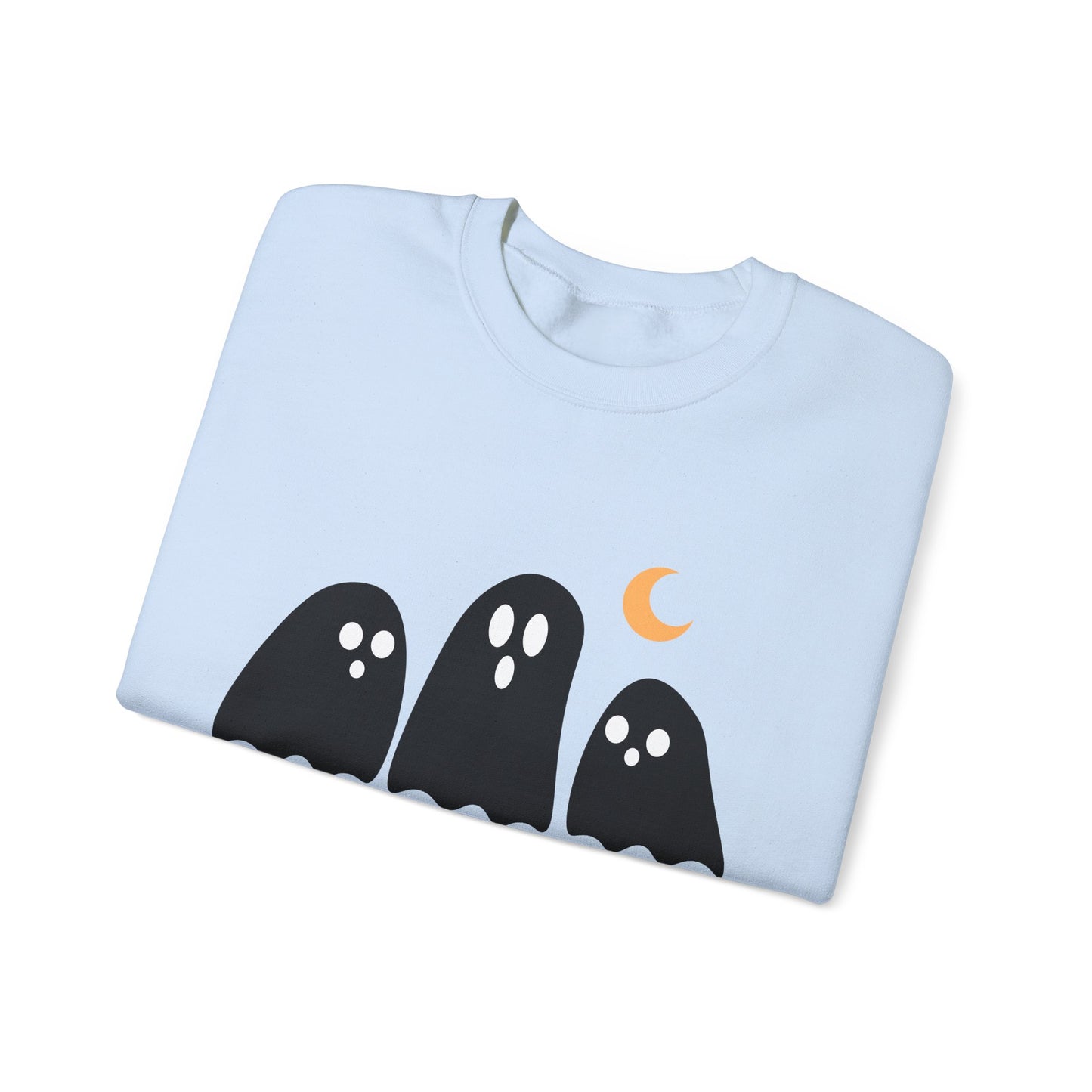 Kawaii Ghost Halloween Unisex Crewneck Sweatshirt