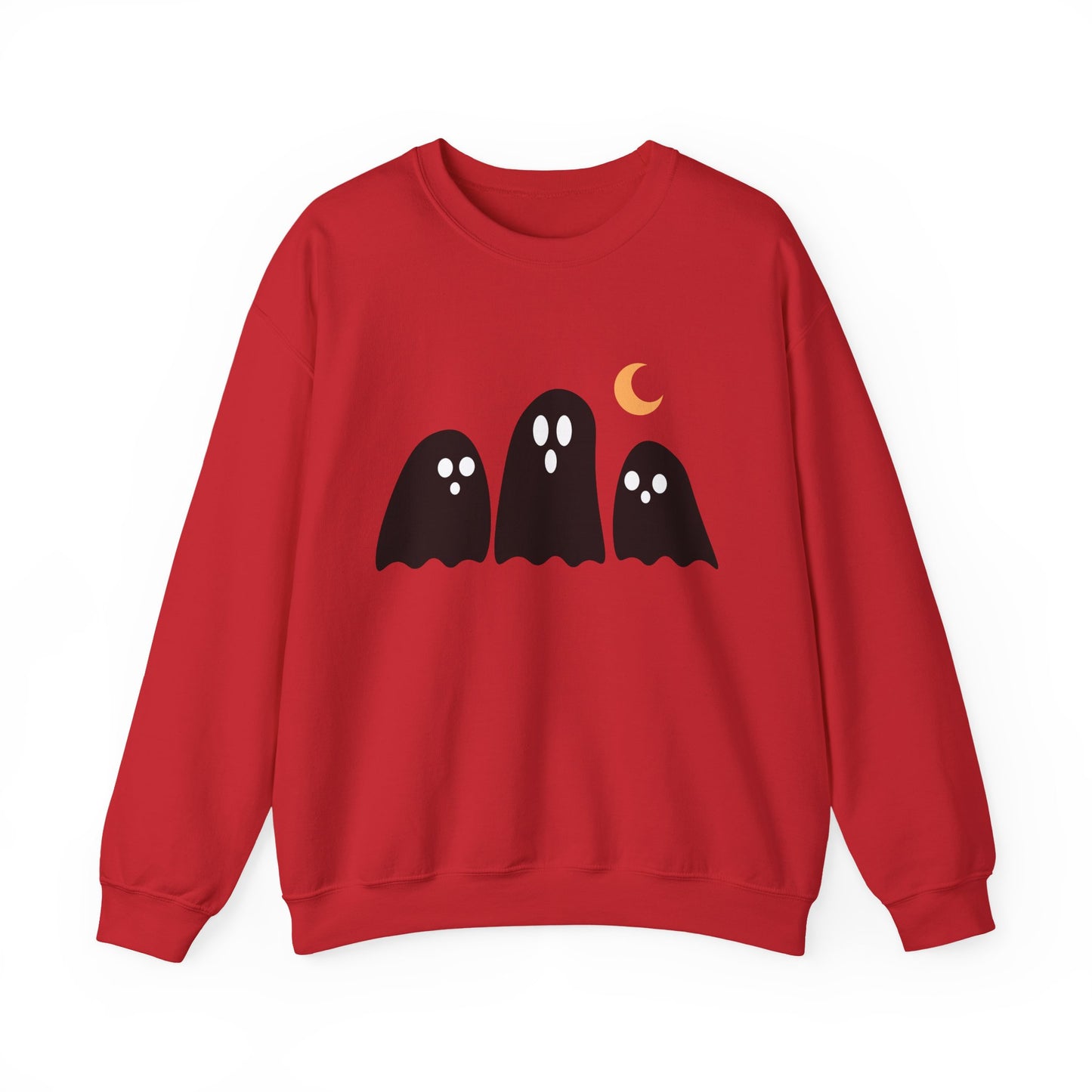 Kawaii Ghost Halloween Unisex Crewneck Sweatshirt