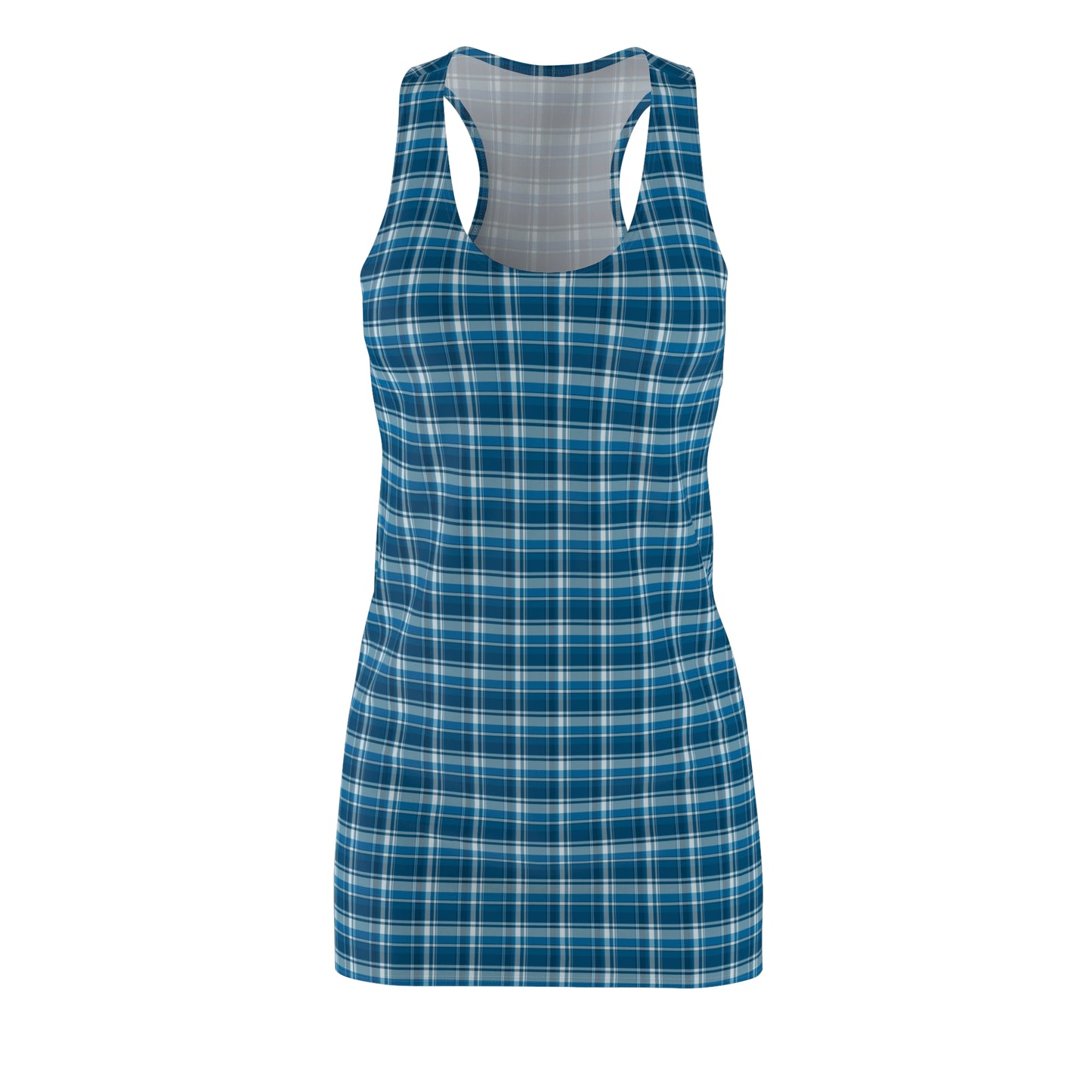 Plaid Racerback Dress – Summer Casual, Beach & Outdoor Party Wear