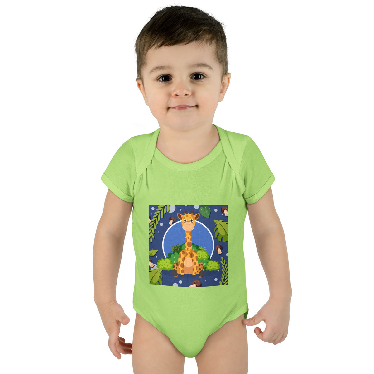 Adorable Giraffe Art Infant Romper