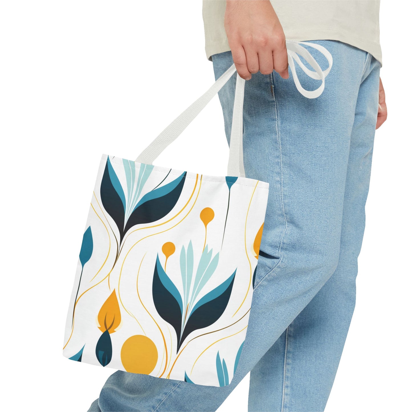 Contemporary Botanical Design Tote Bag