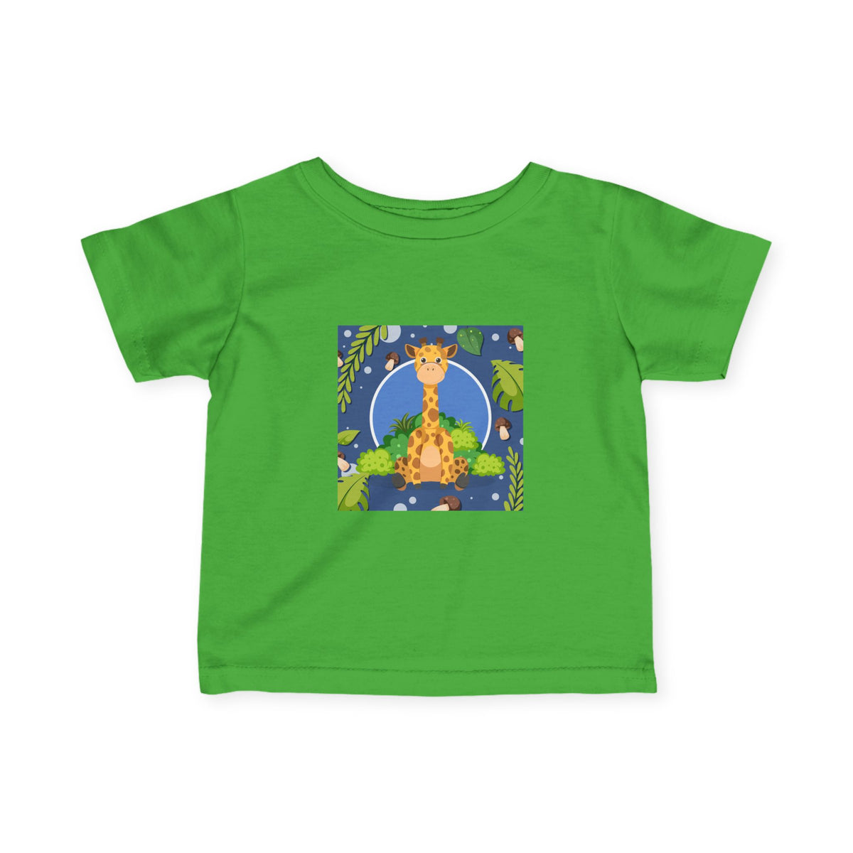 Cute Jungle Giraffe Kids Cotton T-Shirt