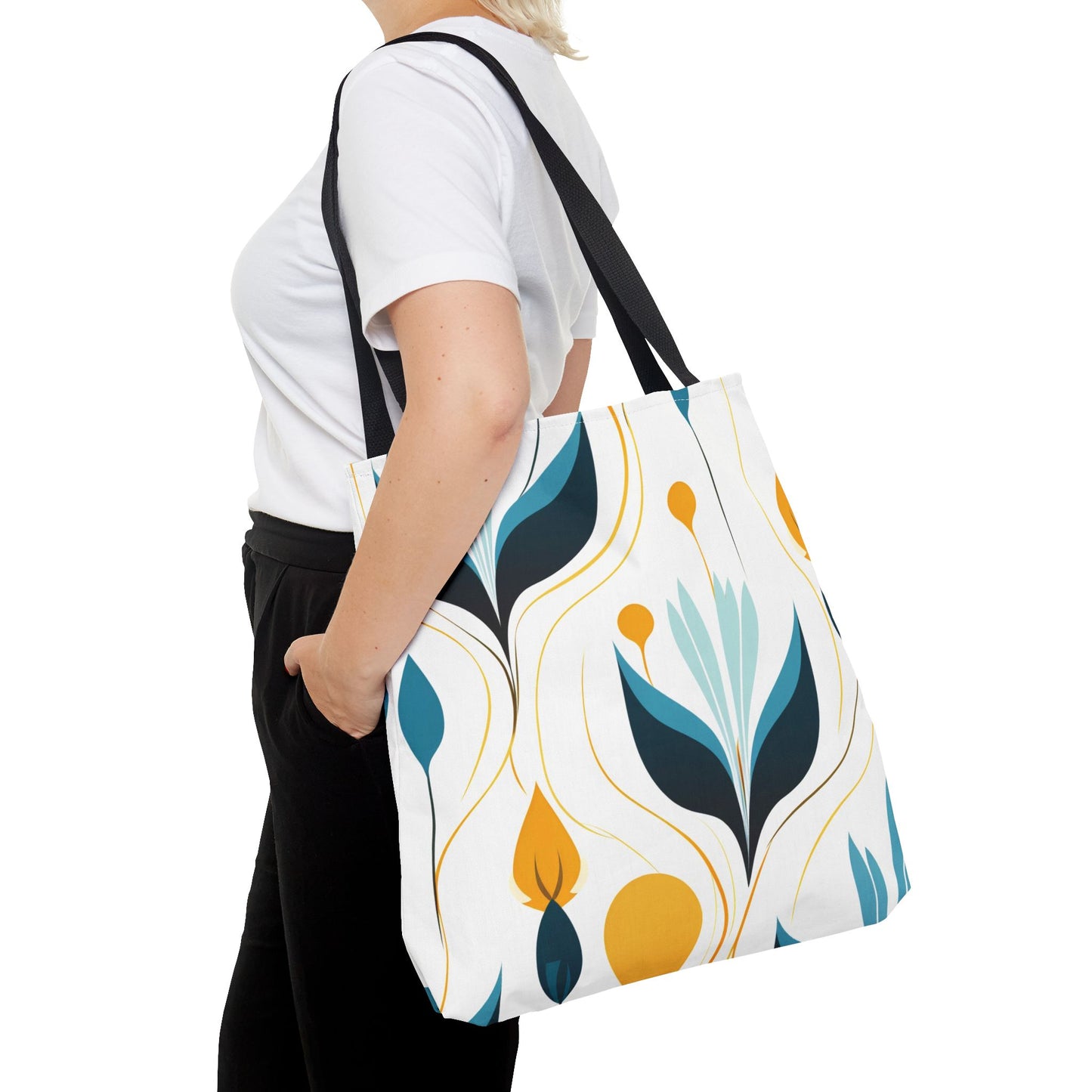 Contemporary Botanical Design Tote Bag