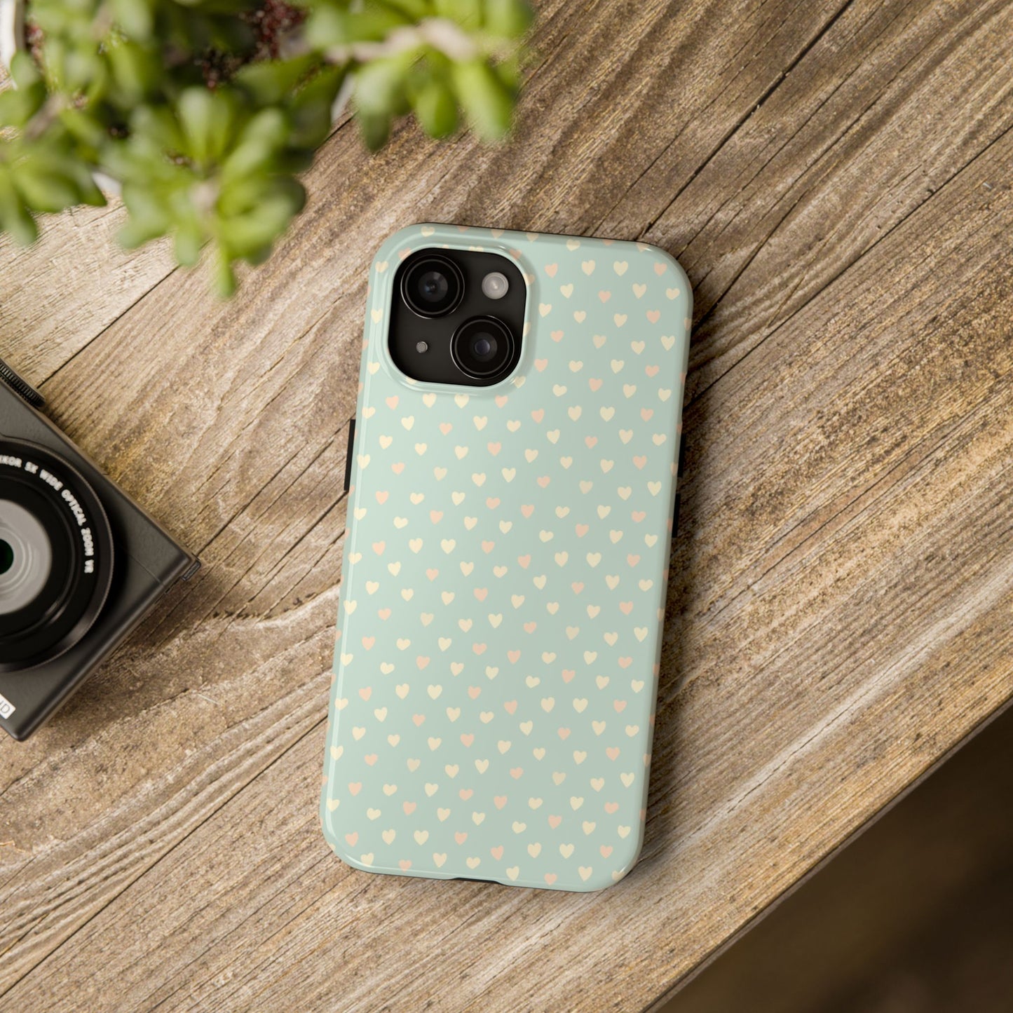 Phone Case With Heart Pattern