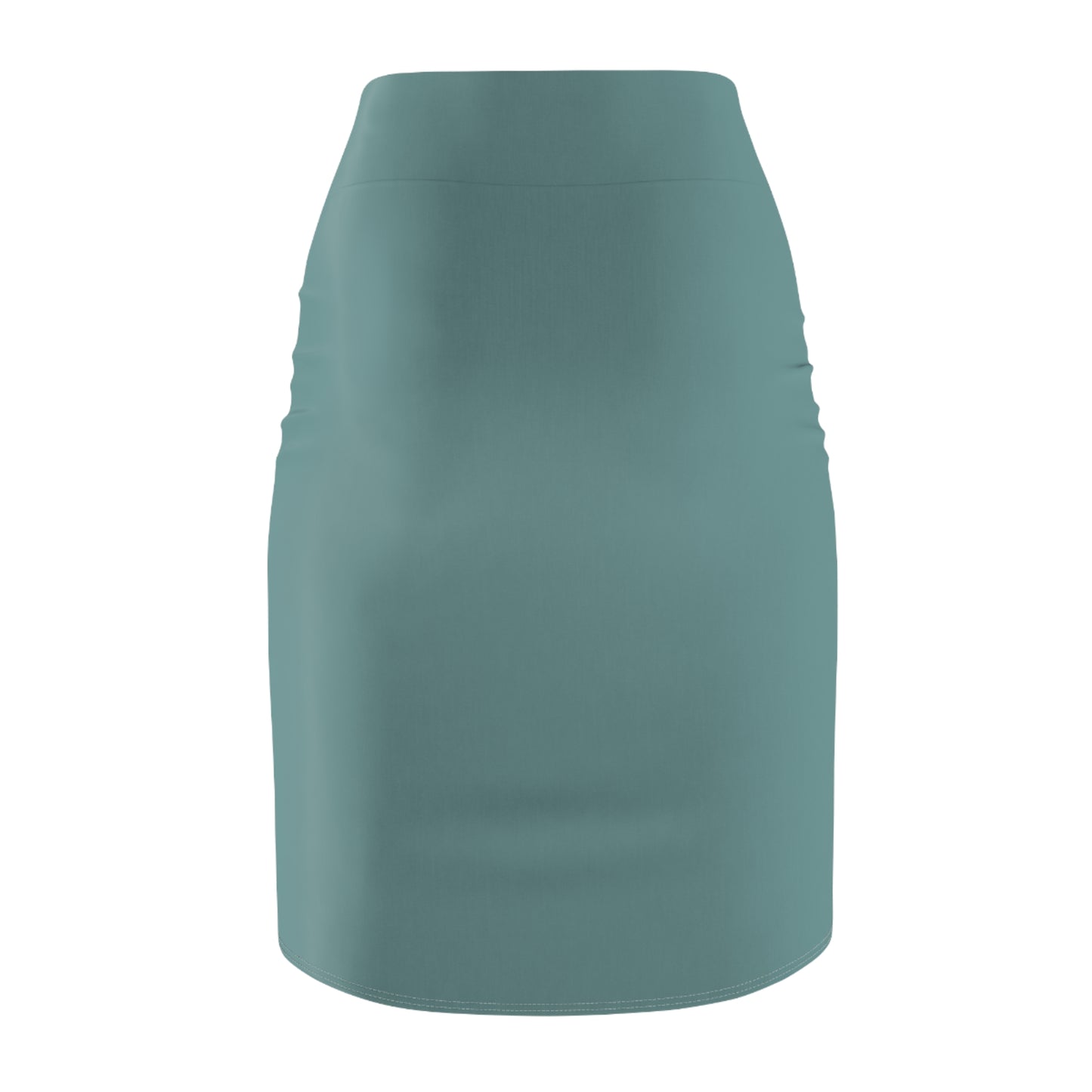 Teal Blue Pencil Skirt for Women
