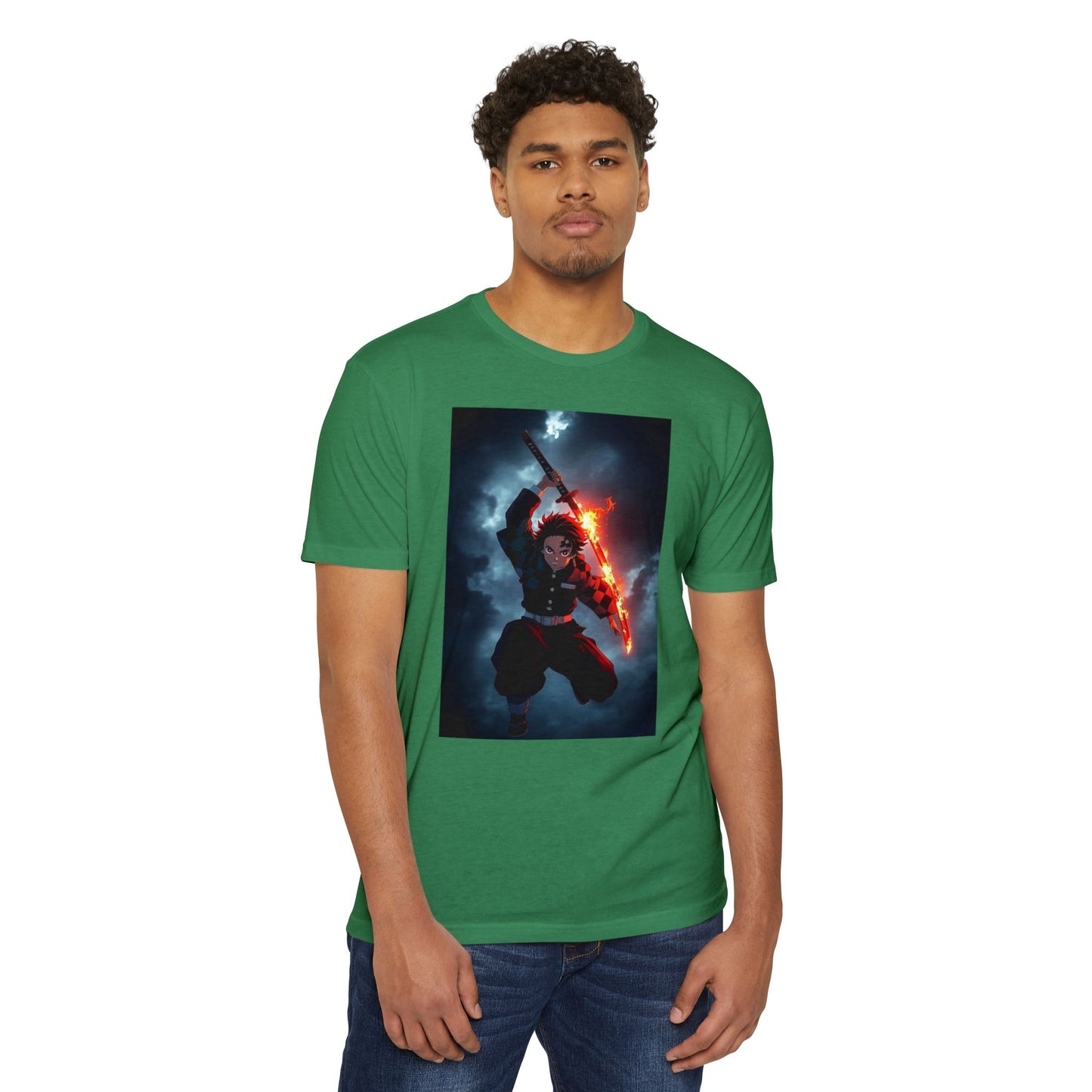 Kamado Tanjiro Men’s T-Shirt | Demon Slayer Anime Graphic Tee