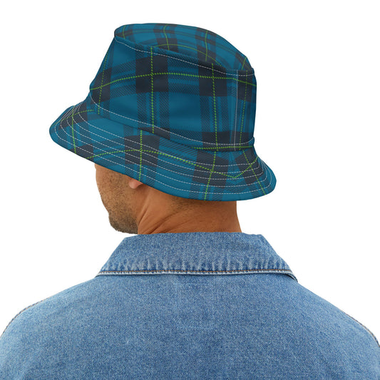 Blue Plaid Bucket Hat