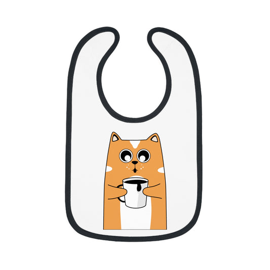 Baby Contrast Trim Jersey Bib