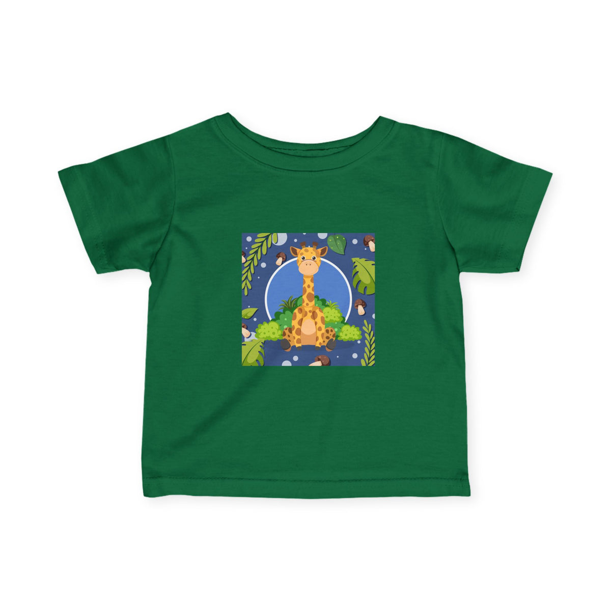 Cute Jungle Giraffe Kids Cotton T-Shirt