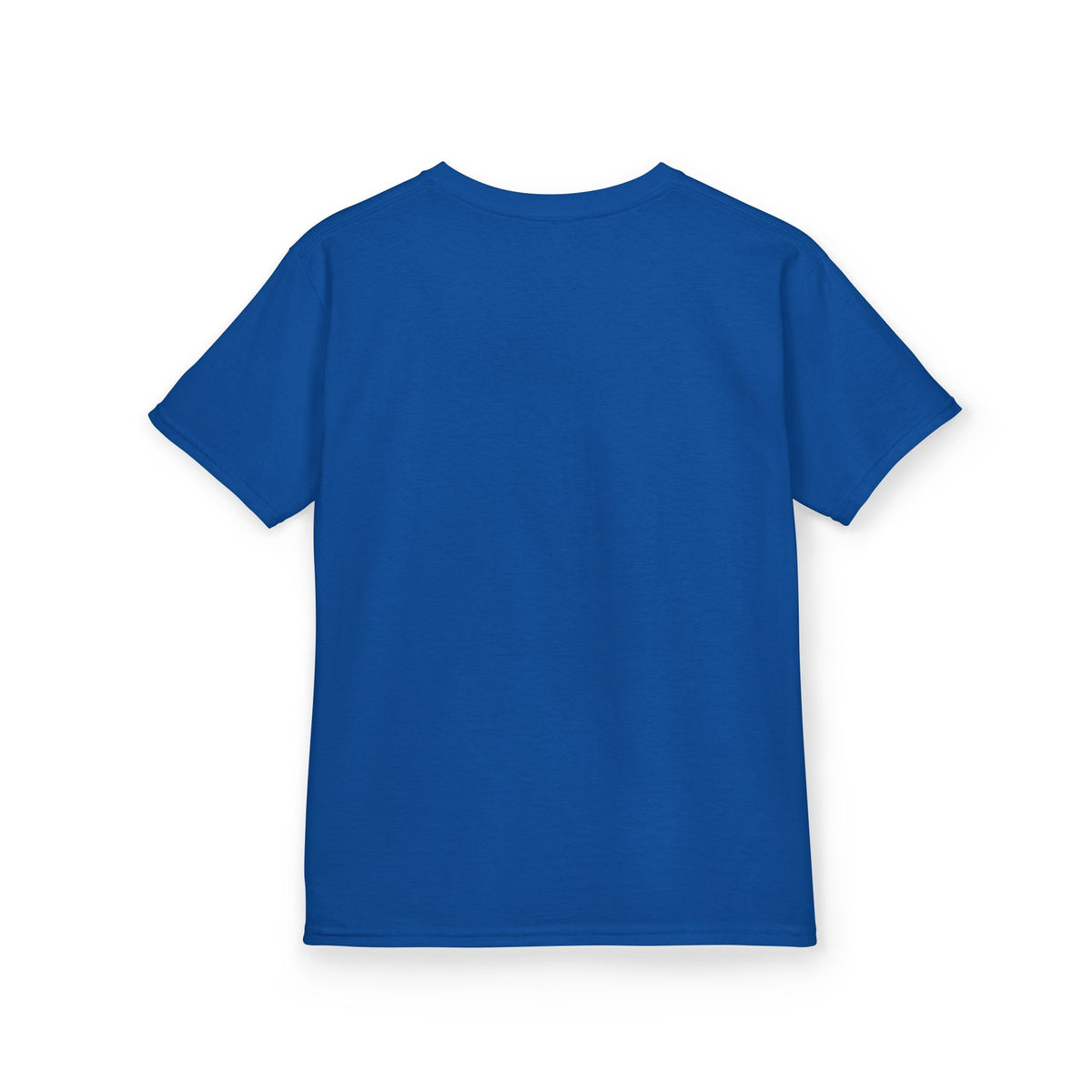 Kids Heavy Cotton Teal T-Shirt with a Graphic Design