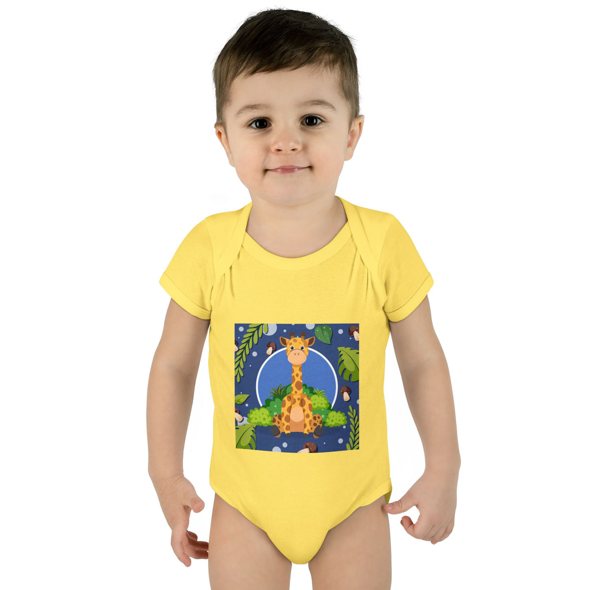 Adorable Giraffe Art Infant Romper