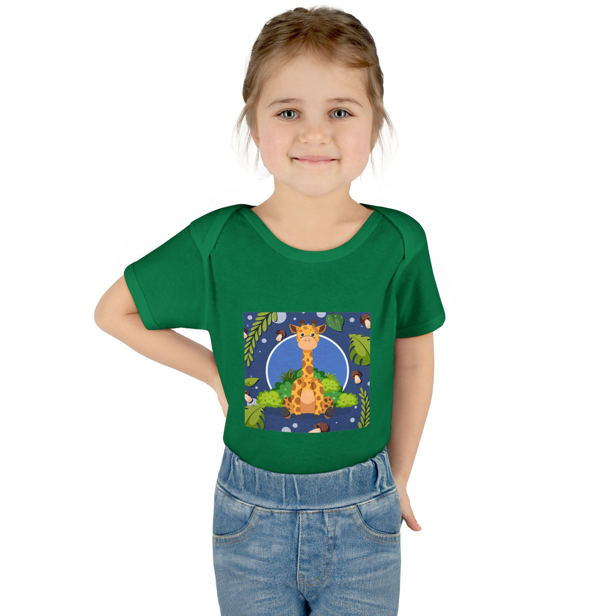 Adorable Giraffe Art Infant Romper