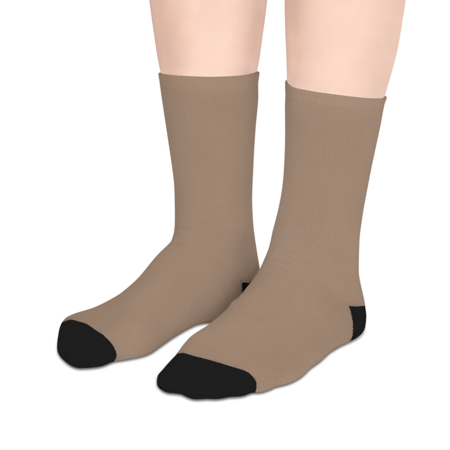 Beige Mid-length Socks
