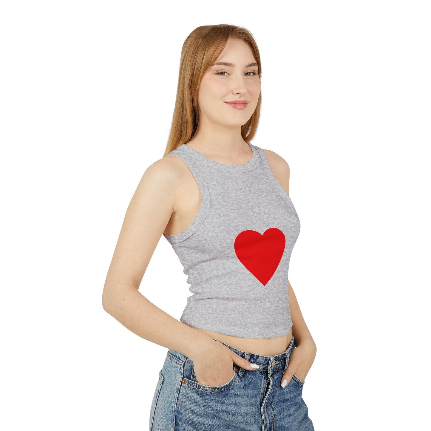 Chic Women's Racer Tank Top, Summer Fashion, Crop Top, Sportswear, Trendy Activewear, Versatile Layering Piece