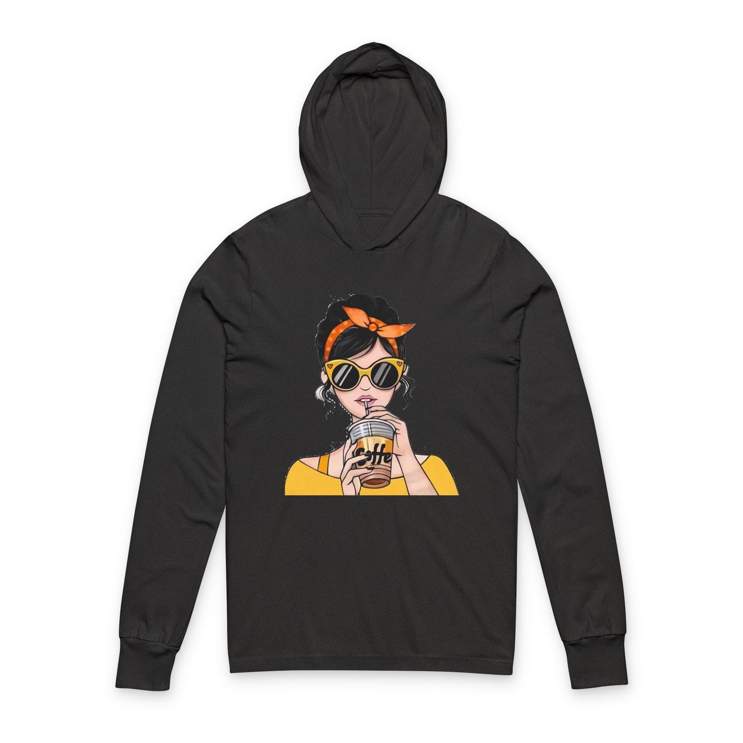 Hooded Long Sleeve Tee for Unisex | Casual Streetwear Top