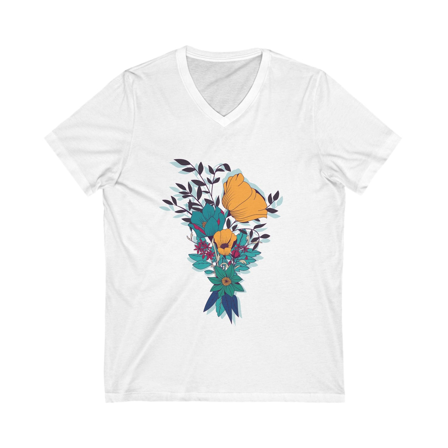 Unisex Jersey Short Sleeve V-Neck Tee