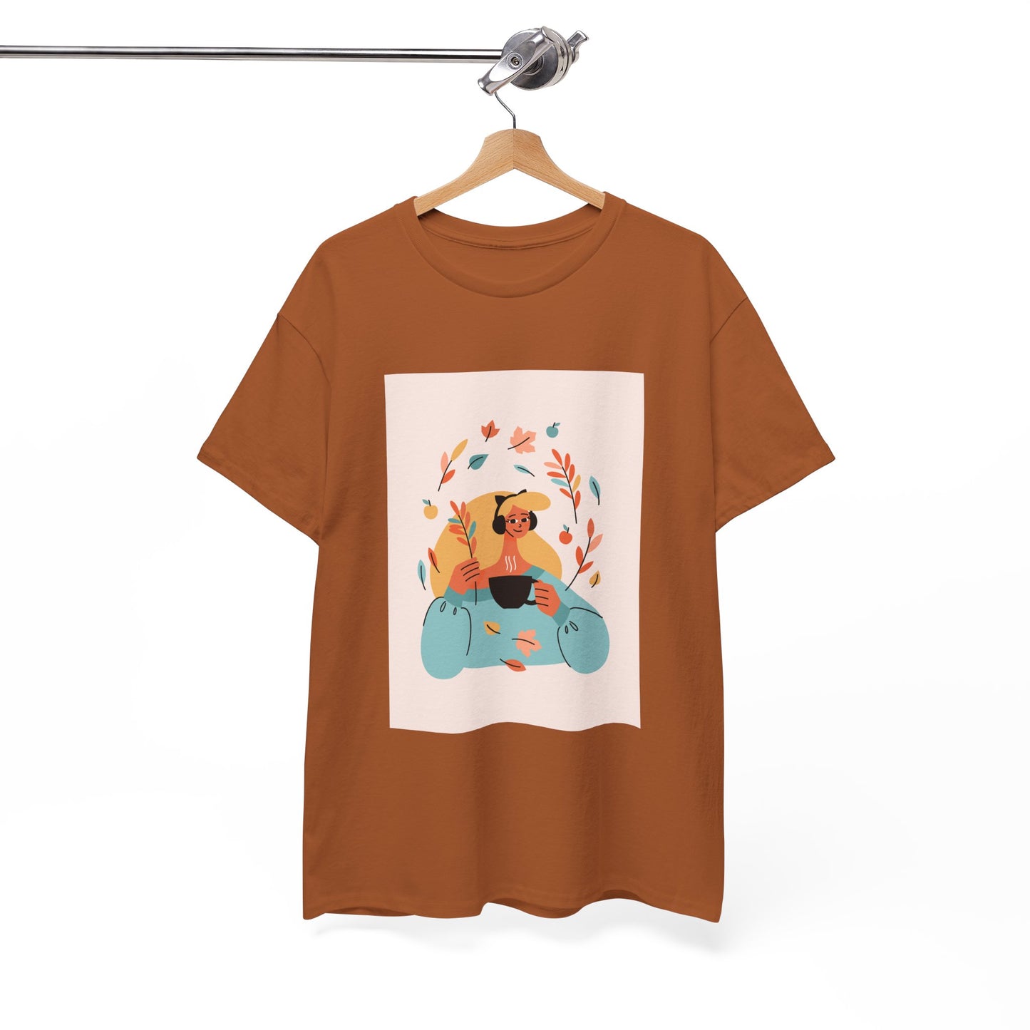 Unisex Cozy Bear Illustration Heavy Cotton T-Shirt