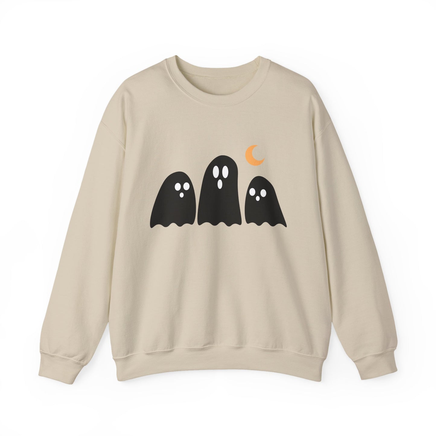 Kawaii Ghost Halloween Unisex Crewneck Sweatshirt