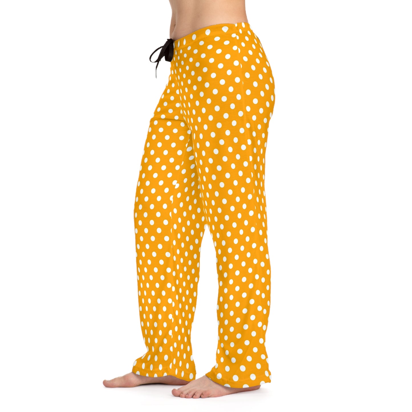 Cozy Polka Dot Women's Pajama Pants, Relaxed Fit Lounge Wear, Sleepy Days, Gifts for Her, Home Comfort Clothing