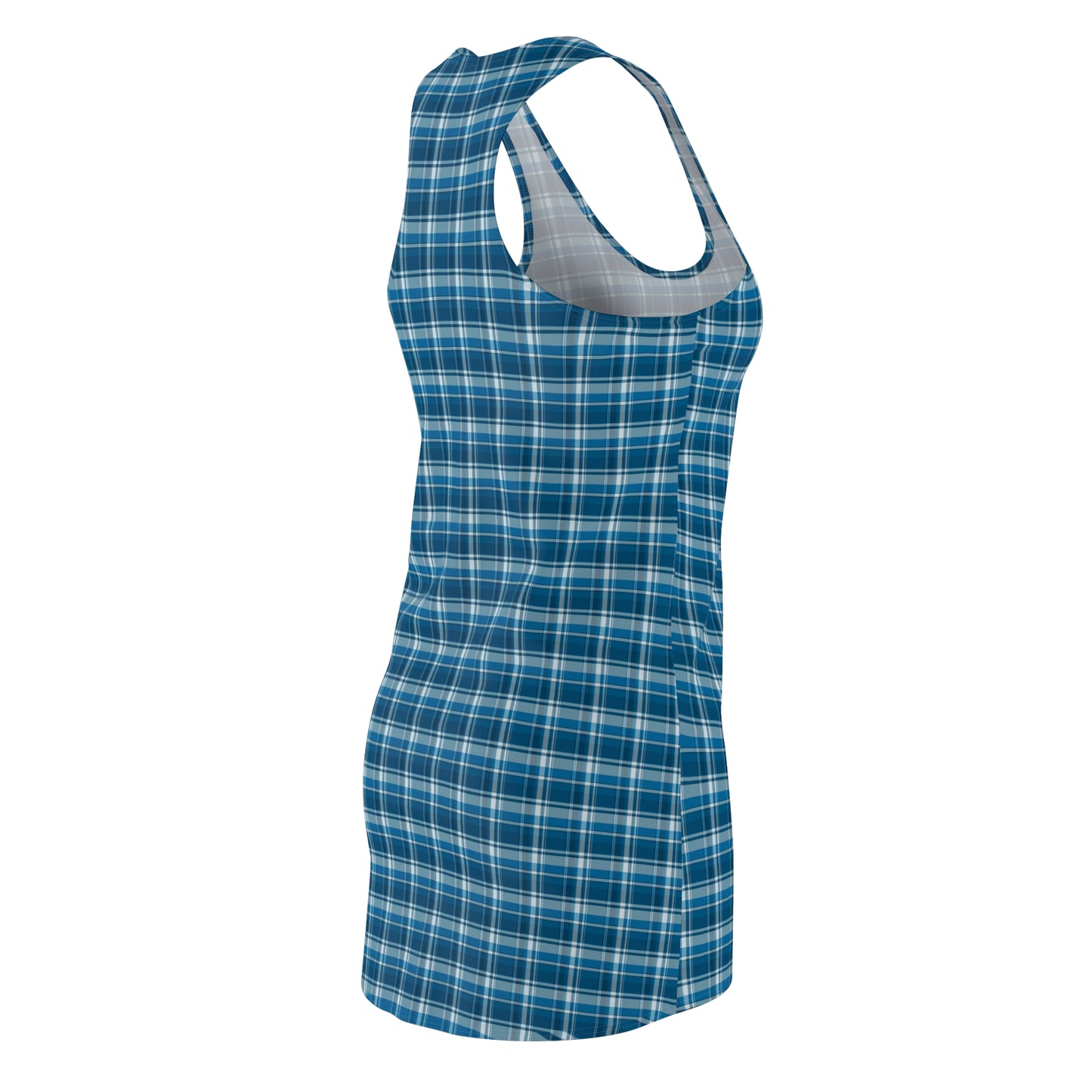 Plaid Racerback Dress – Summer Casual, Beach & Outdoor Party Wear