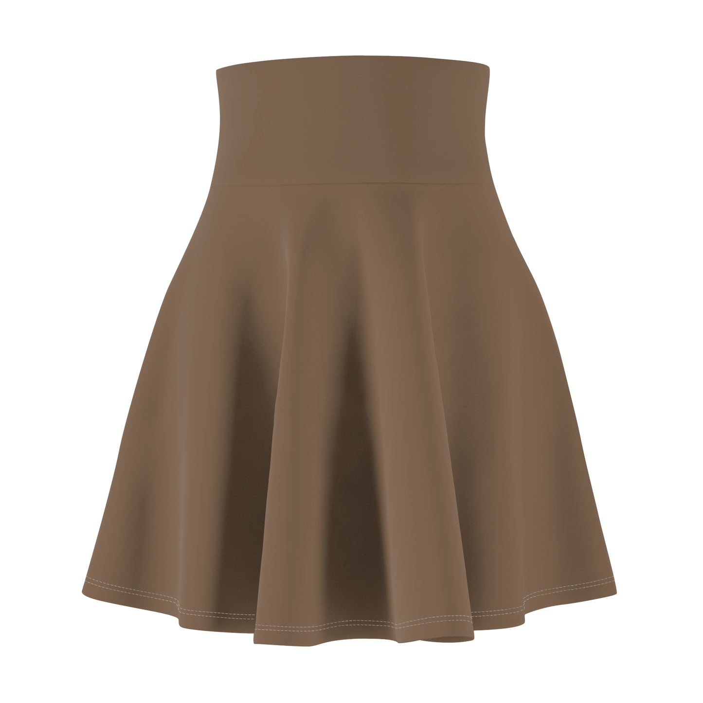 Women Skater Brown Skirt