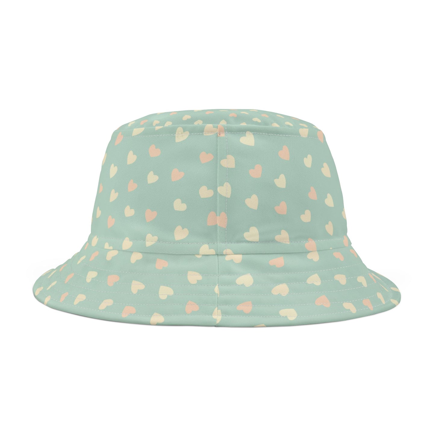 Bucket Hat Heart Pattern