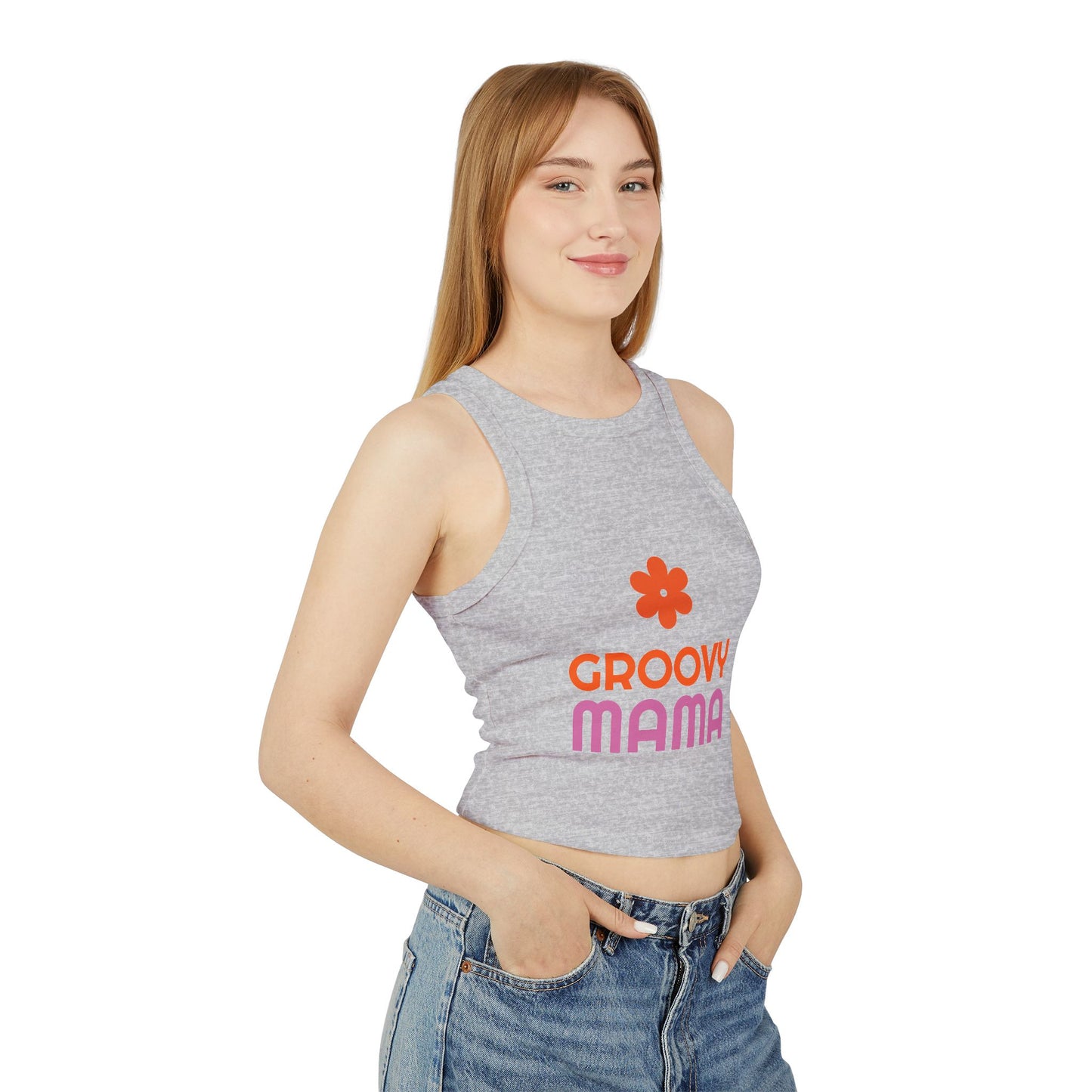 Groovy Mama Racer Tank – Trendy Summer Top