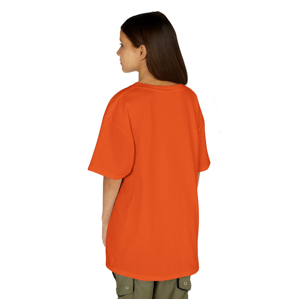 Yellow Kids Heavy Cotton t-shirt with a Cartoon Character
