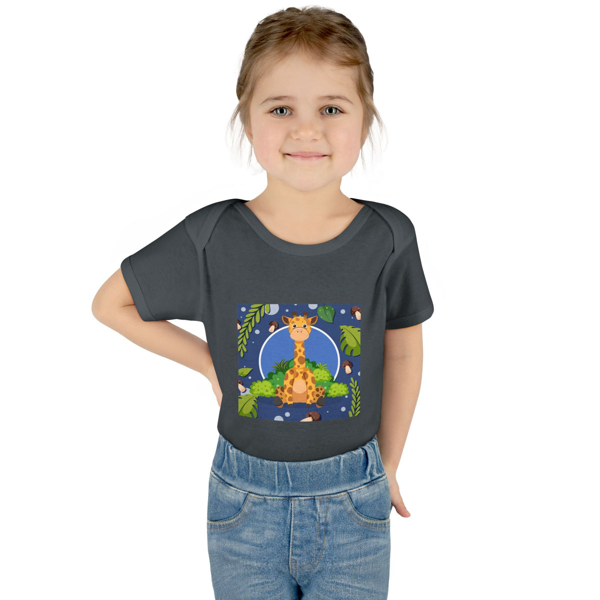 Adorable Giraffe Art Infant Romper
