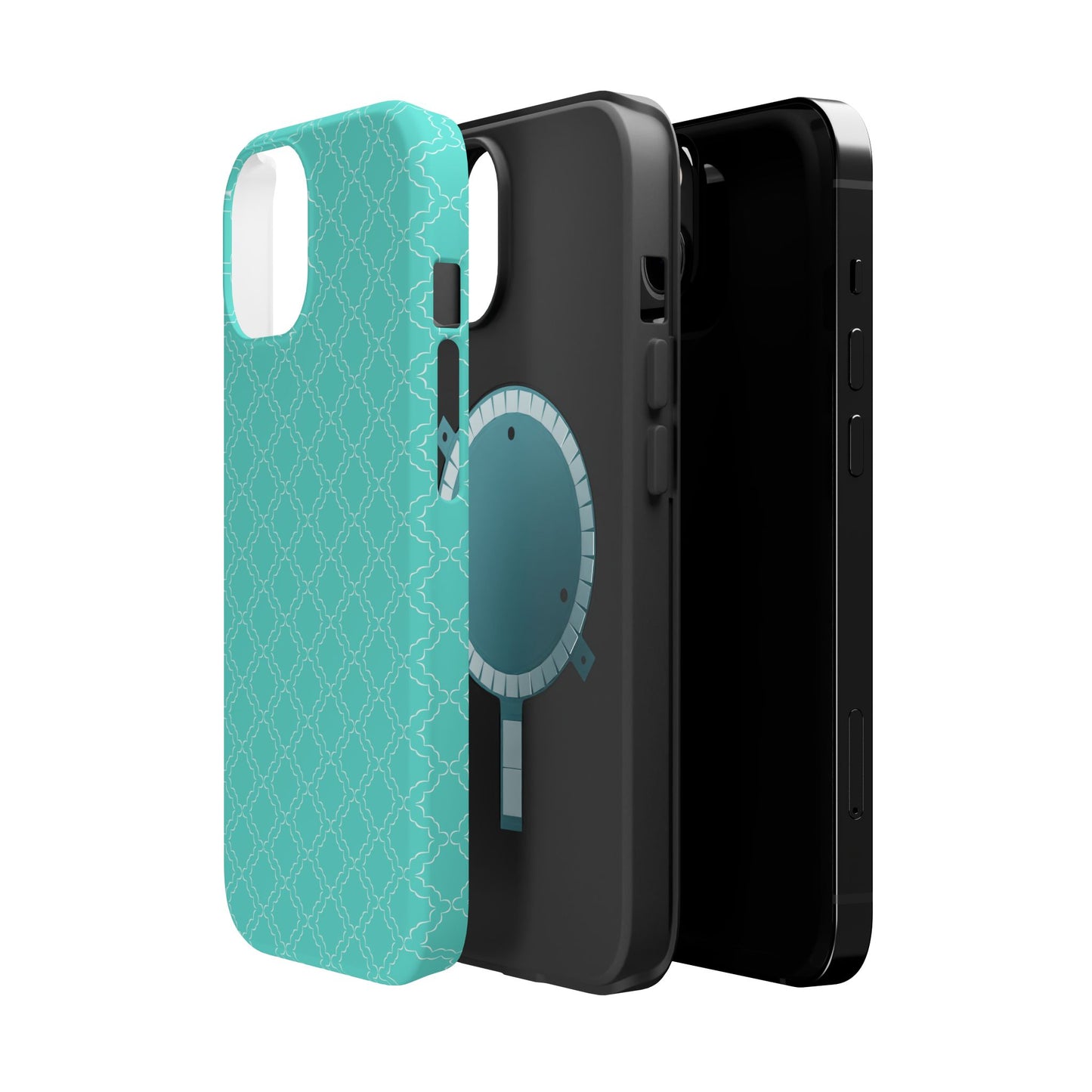 Green Phone Case Geometric Pattern
