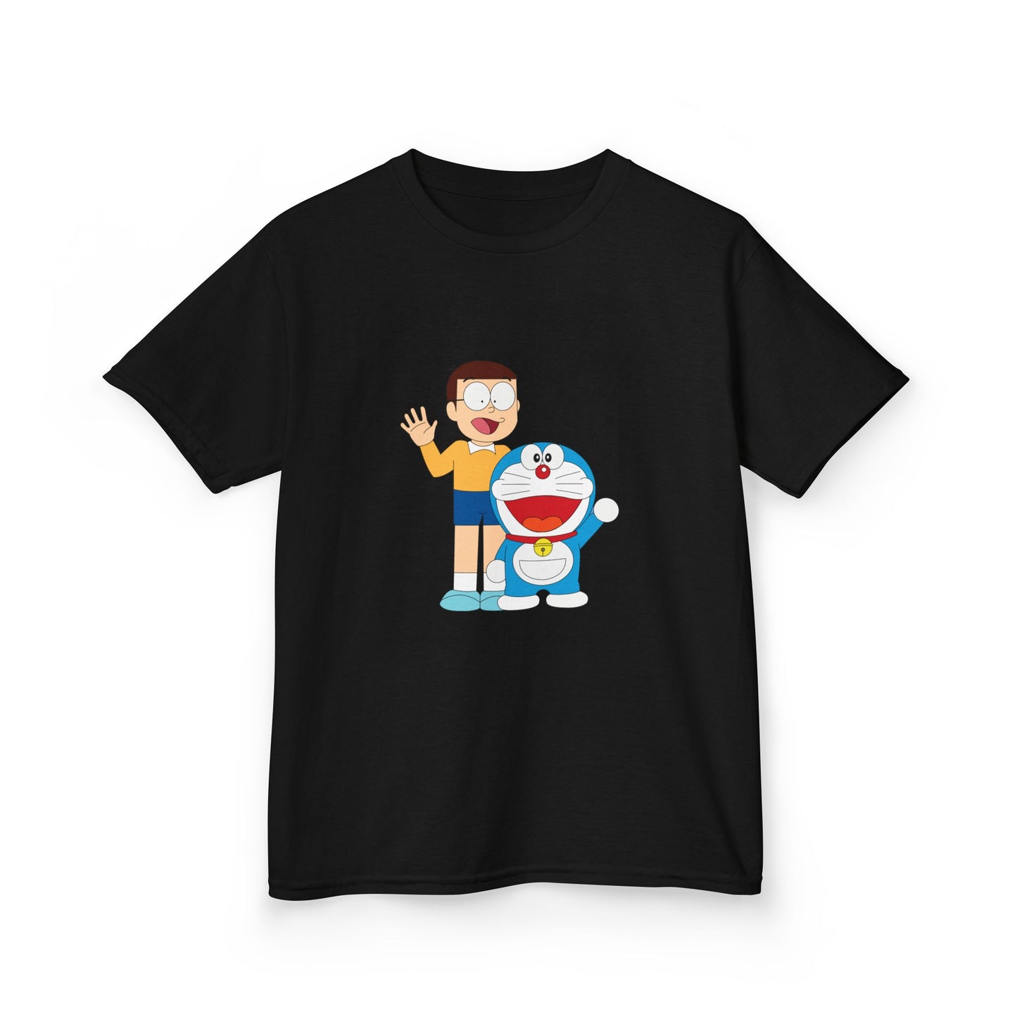 Kids Heavy Cotton Teal T-Shirt with a Graphic Design