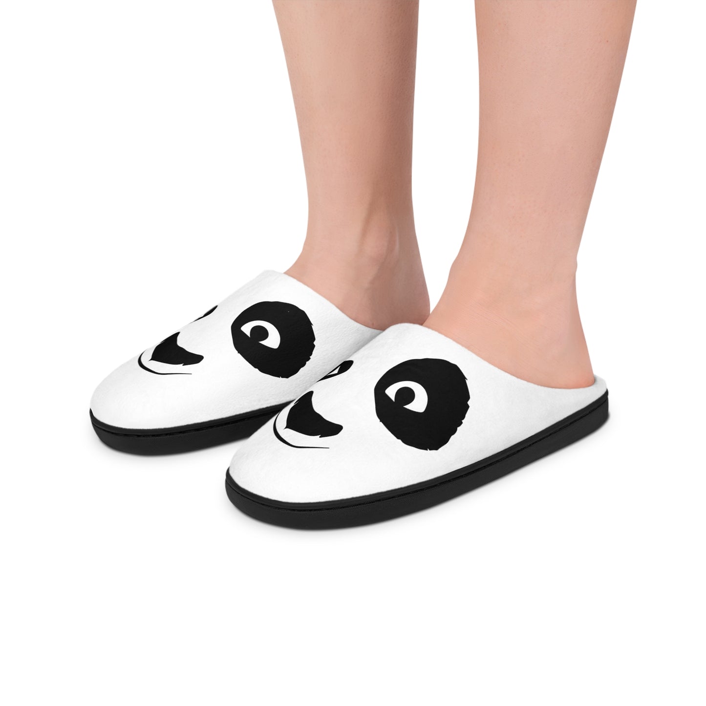 Panda Face Men’s Indoor Slippers Soft Cozy House Slippers for Everyday Comfort