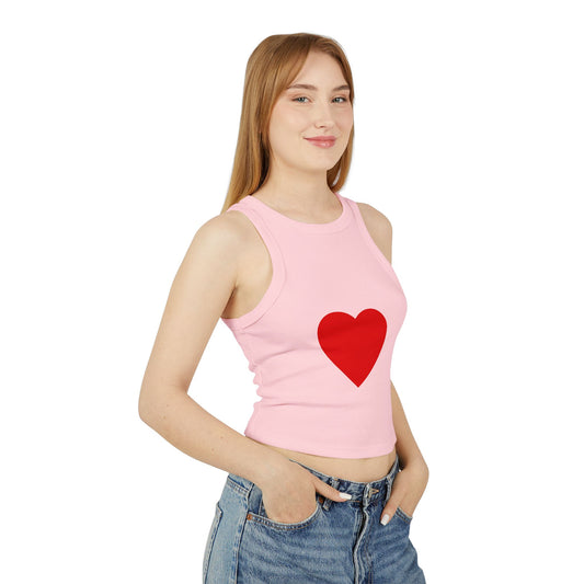 Chic Women's Racer Tank Top, Summer Fashion, Crop Top, Sportswear, Trendy Activewear, Versatile Layering Piece