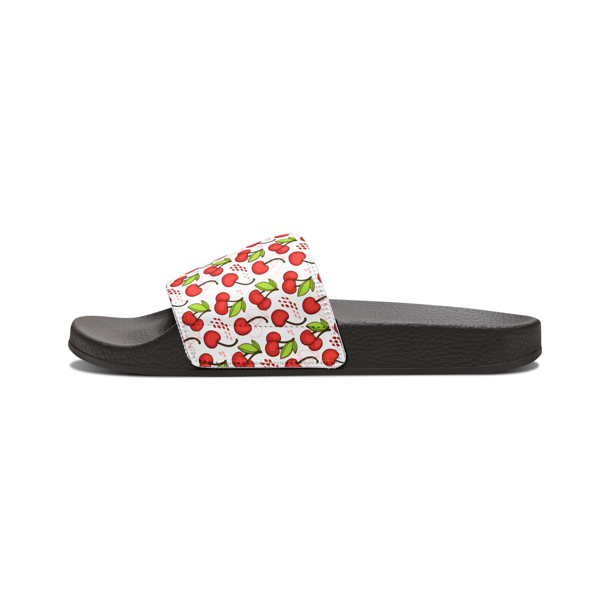 Cherry Print Women's Removable-Strap Sandals – Comfortable Summer Slides