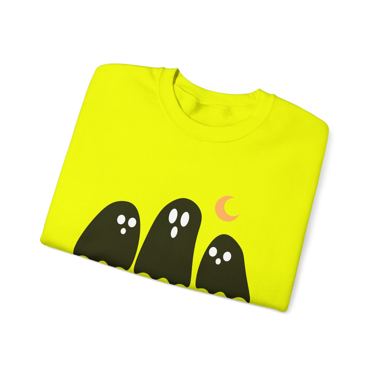 Kawaii Ghost Halloween Unisex Crewneck Sweatshirt