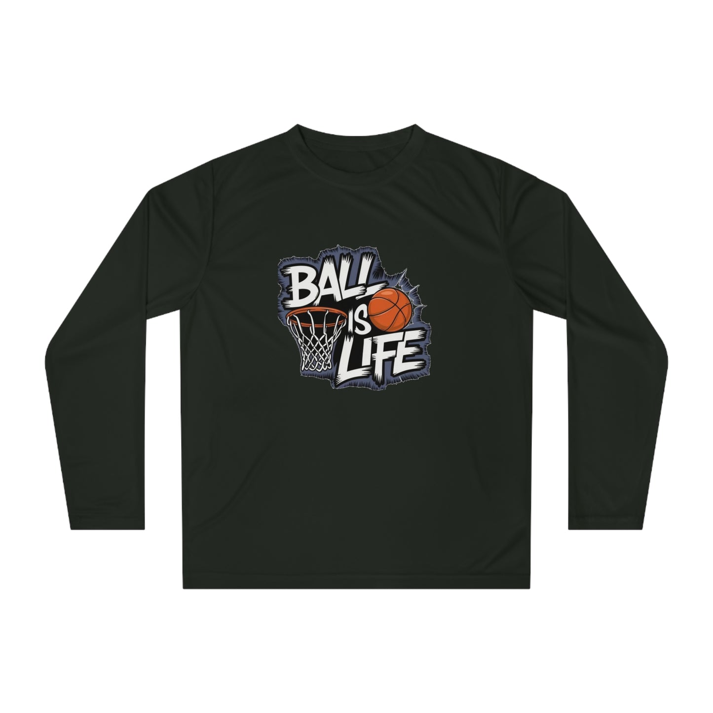 Basketball Long Sleeve Performance Shirt | Moisture-Wicking