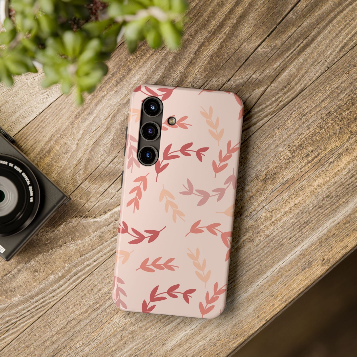 Floral Pattern light Pink Mobile Case