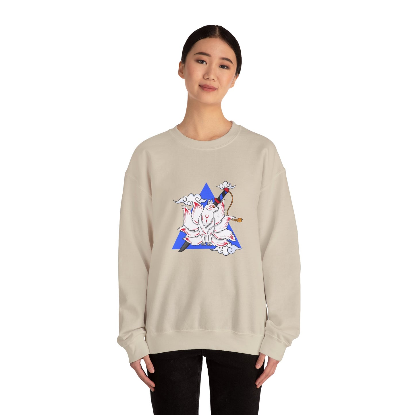 Anime Fox Spirit Unisex Crewneck Sweatshirt
