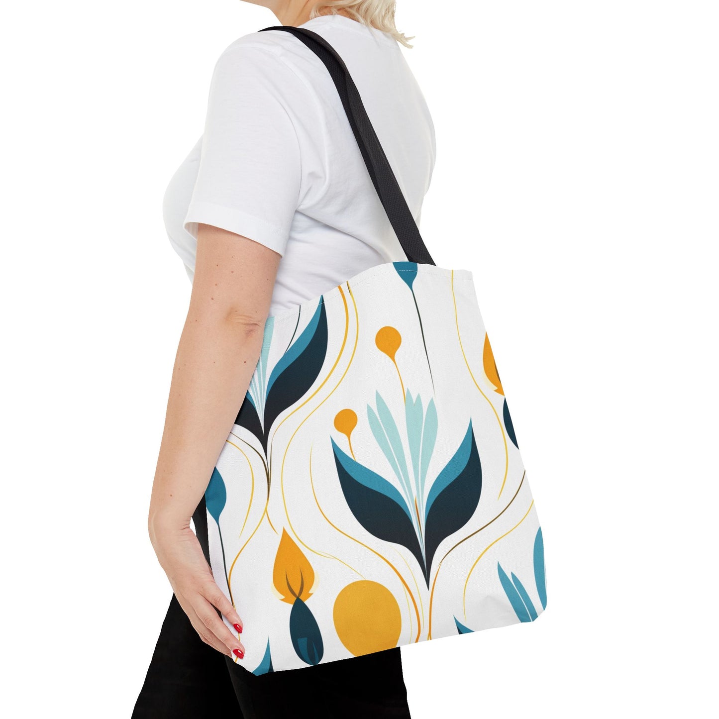 Contemporary Botanical Design Tote Bag