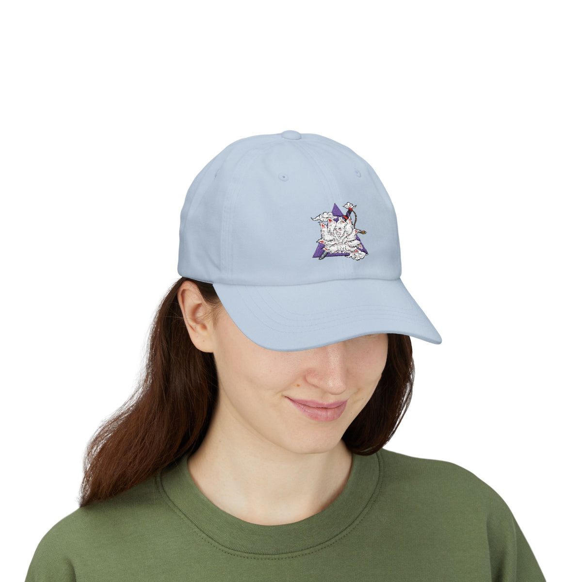 Unisex Casual Beige Cap with Artistic Star Design