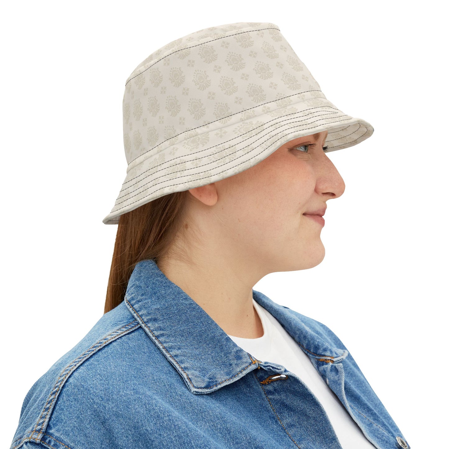 Classic Soft Cotton Bucket Hat for Women  Everyday Casual Printed Bucket Hat