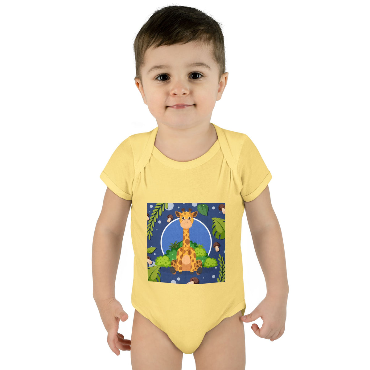 Adorable Giraffe Art Infant Romper