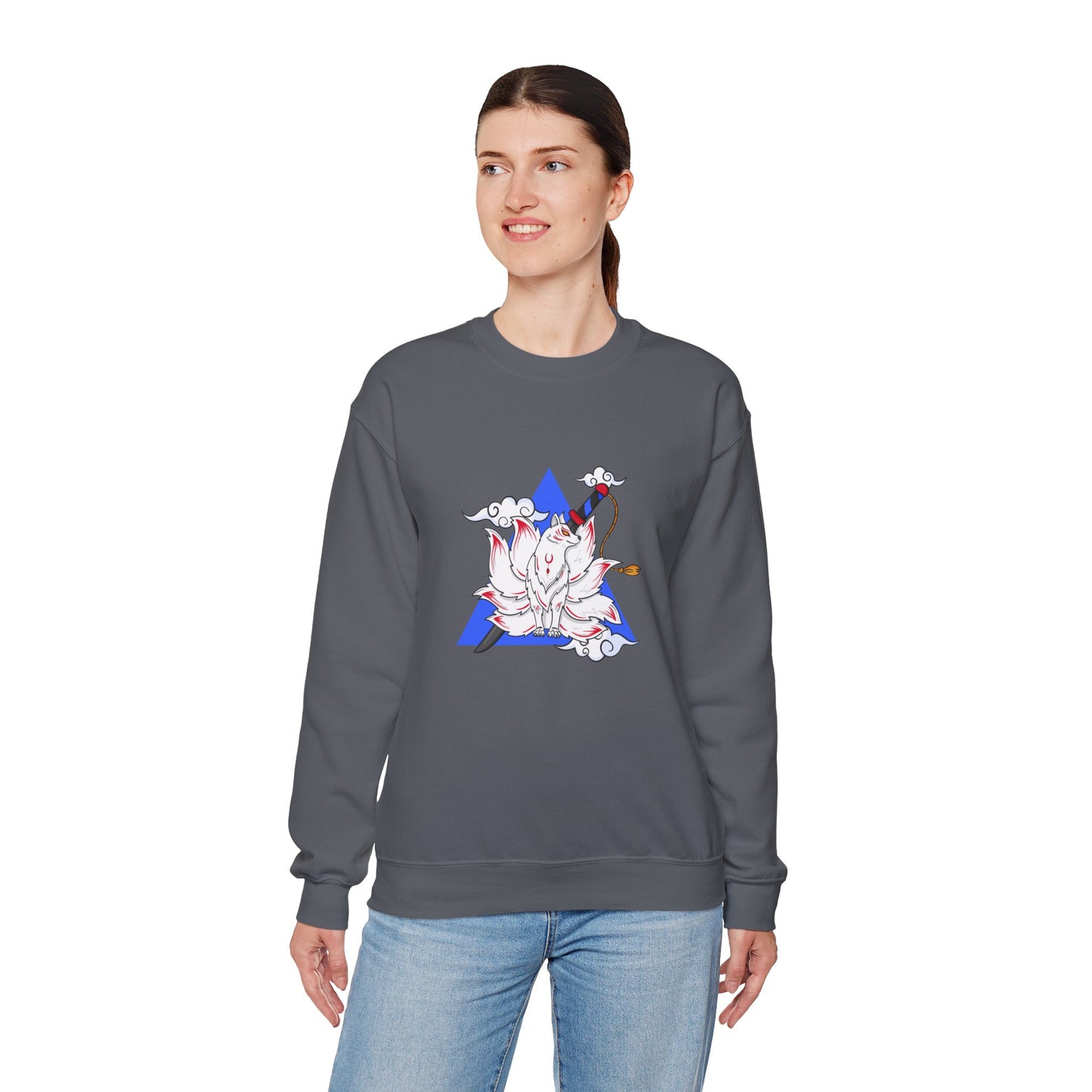 Anime Fox Spirit Unisex Crewneck Sweatshirt