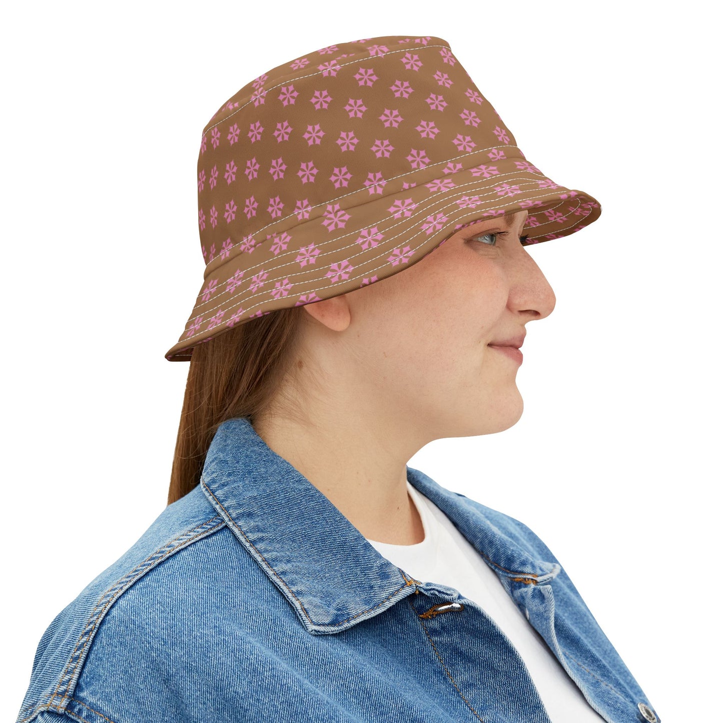 Vintage-Inspired Floral Bucket Hat – Lightweight Cotton